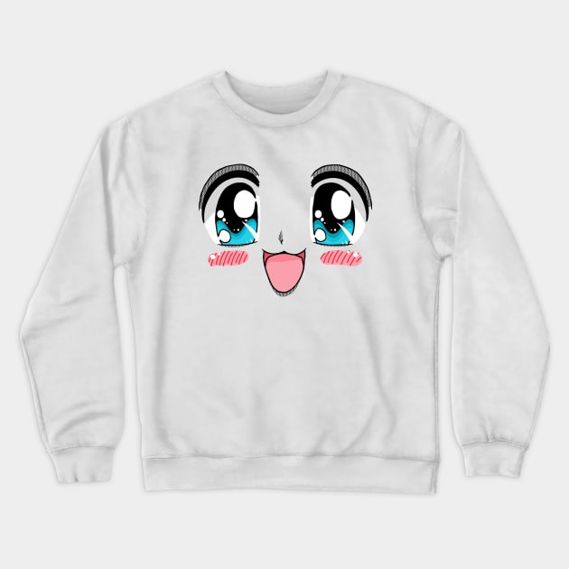 Why So Kawaii Senpai E-Girl Crewneck Sweatshirt by sadpanda